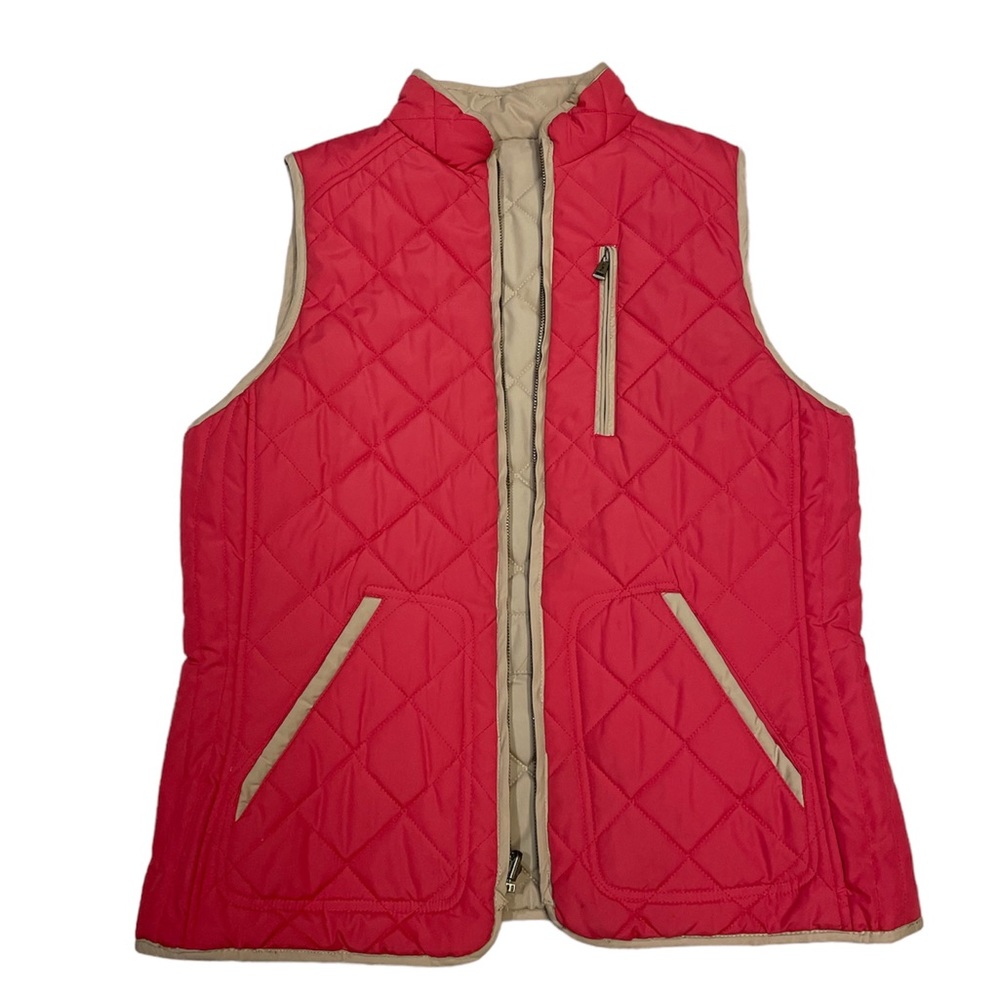 Ralph Lauren Sport Reversible Quilted Neutral Lightweight Jacket Vest (size L)